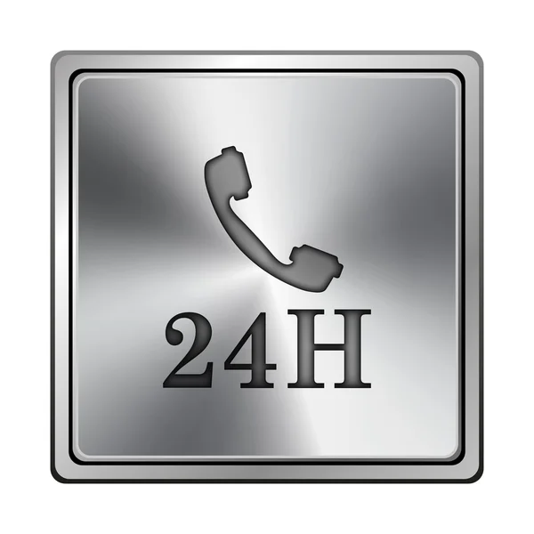 Telefonikonen i 24h — Stockfoto