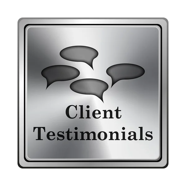 Testimonianze dei clienti icona — Foto Stock