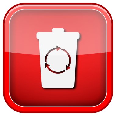 Geri dönüşüm kutusu simgesi