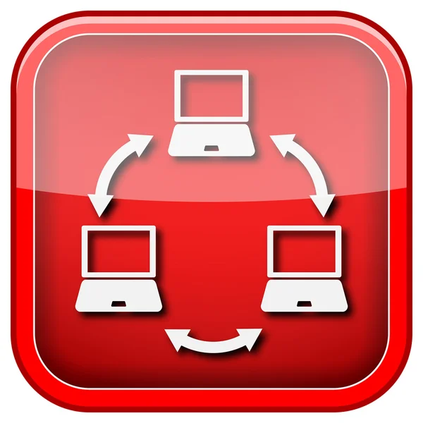 Computer netwerkpictogram — Stockfoto