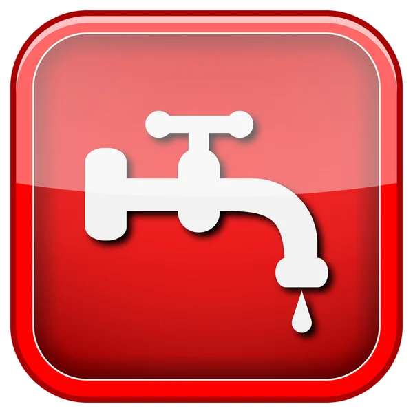 Icona rubinetto acqua — Foto Stock