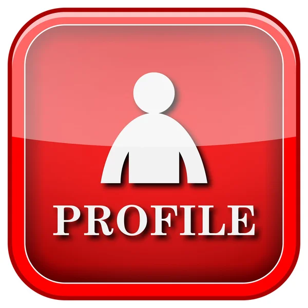 Ícone de perfil — Fotografia de Stock