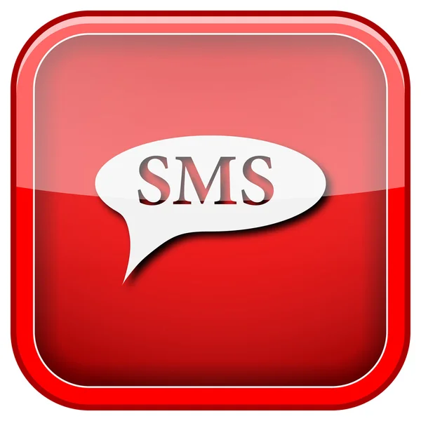 SMS balonu simgesinin — Stok fotoğraf