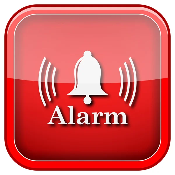 Ícone de alarme — Fotografia de Stock