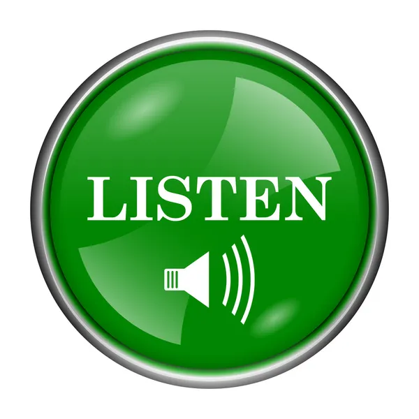 Listen icon — Stock Photo, Image