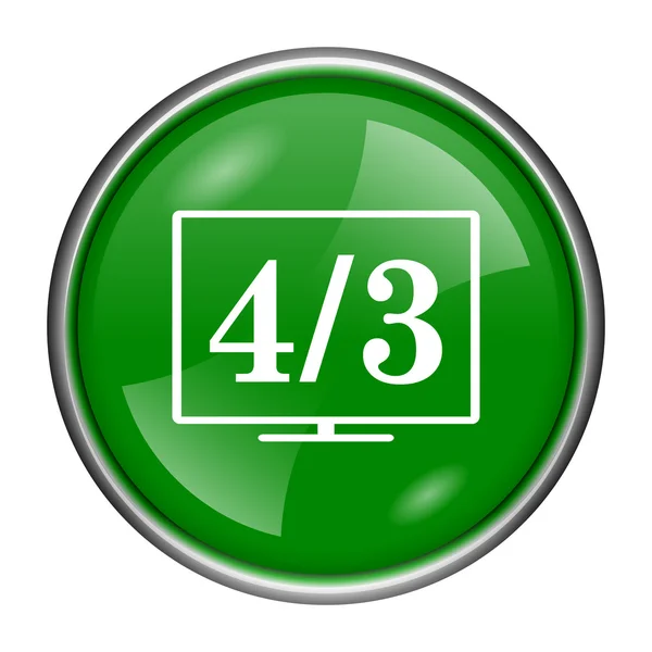 4 3 TV icon — Stock Photo, Image