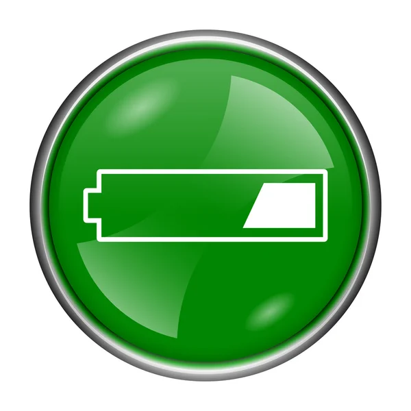 1 tredje opladet batteri ikon - Stock-foto