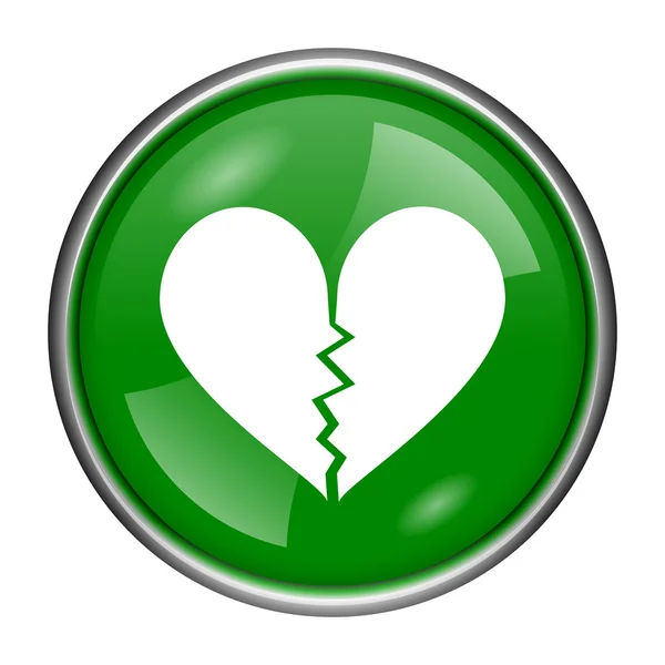 Broken heart icon — Stock Photo, Image