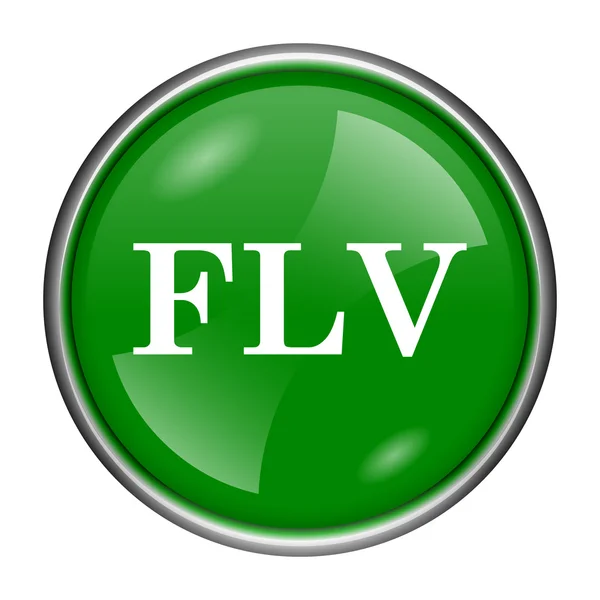 Ikona FLV — Zdjęcie stockowe