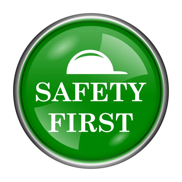 Safety first icon — Stock Photo, Image