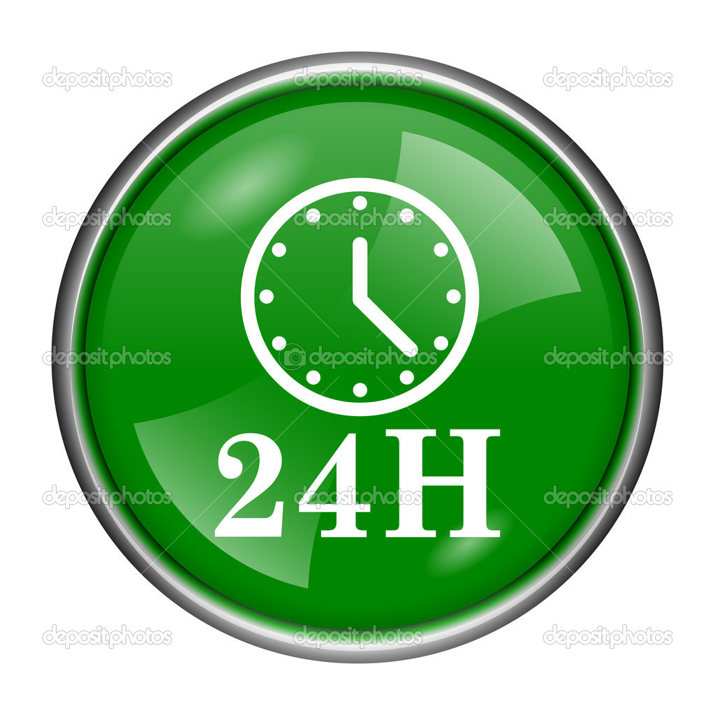 24H clock icon