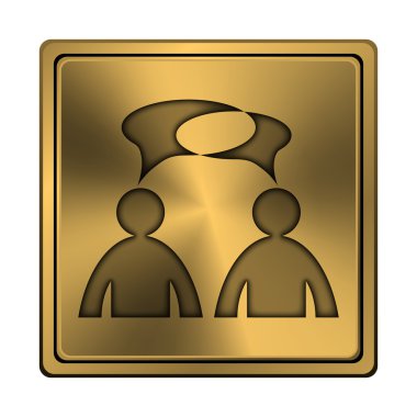 Yorumlar simgesi - kabarcıklar ile erkekler