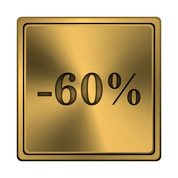 60 percent discount icon — Stock Photo, Image