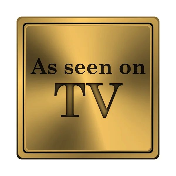 Como se ve en el icono de TV —  Fotos de Stock