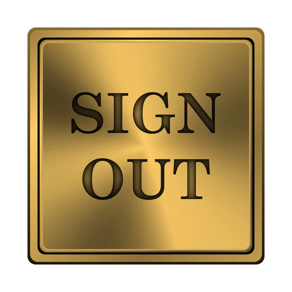 Sign out icon — Zdjęcie stockowe