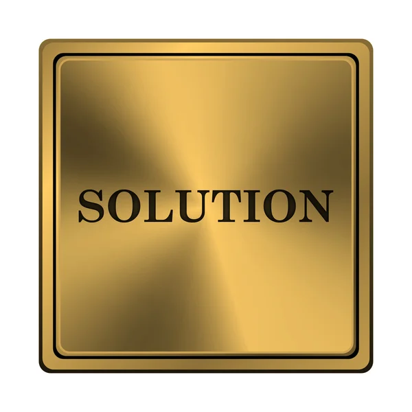 Lösning-ikonen — Stockfoto