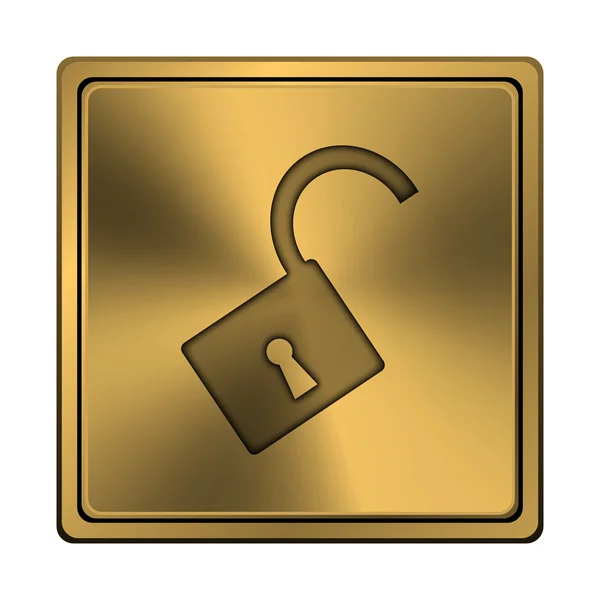 Open lock icon — Stock Photo, Image