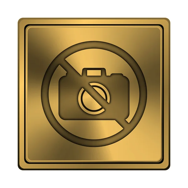 禁止的照相机图标 — 图库照片