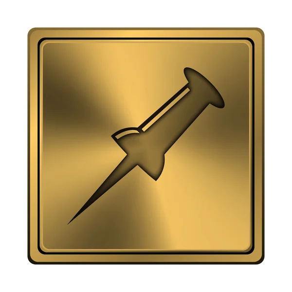 Pin icon — Stock Photo, Image