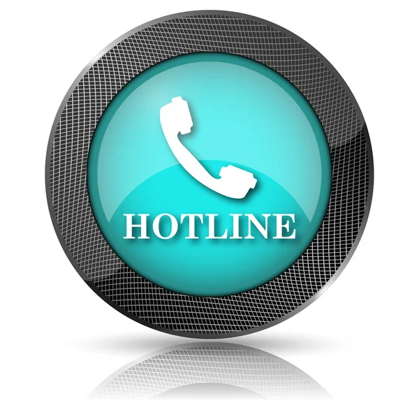 Ícone hotline — Fotografia de Stock