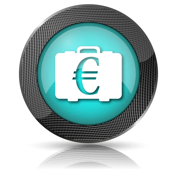 Euro bolsa icono —  Fotos de Stock