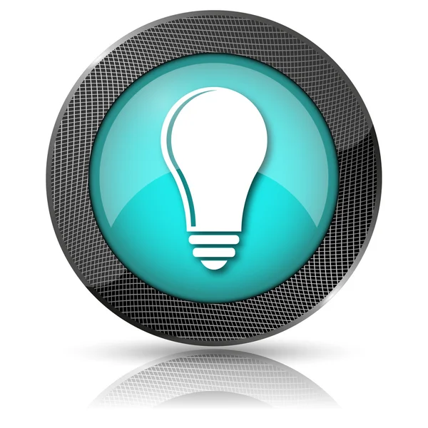 Light bulb - idea icon — Stock Photo, Image