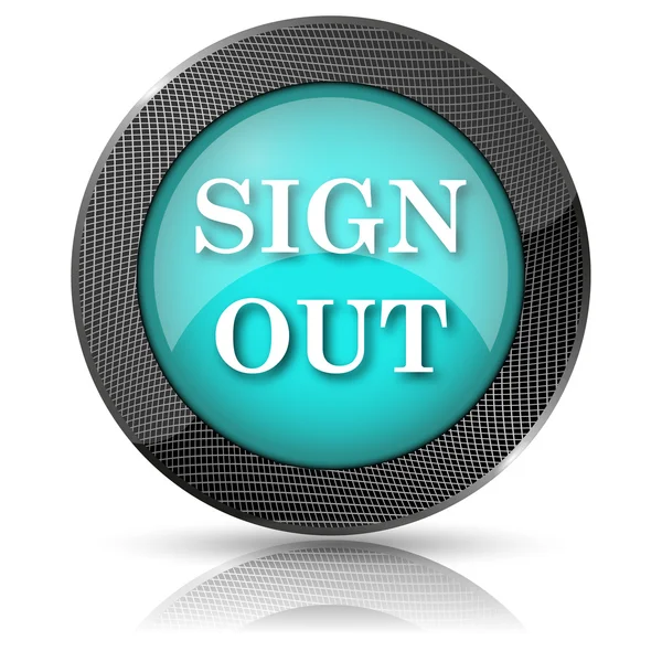 Sign out icon — Stock Photo, Image