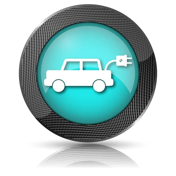 전기 자동차 아이콘 — 스톡 사진