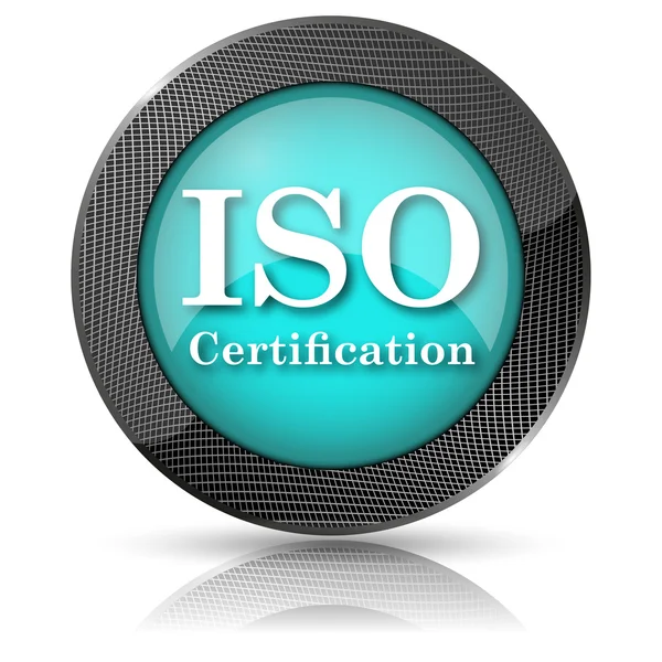 Icona di certificazione iso — Foto Stock