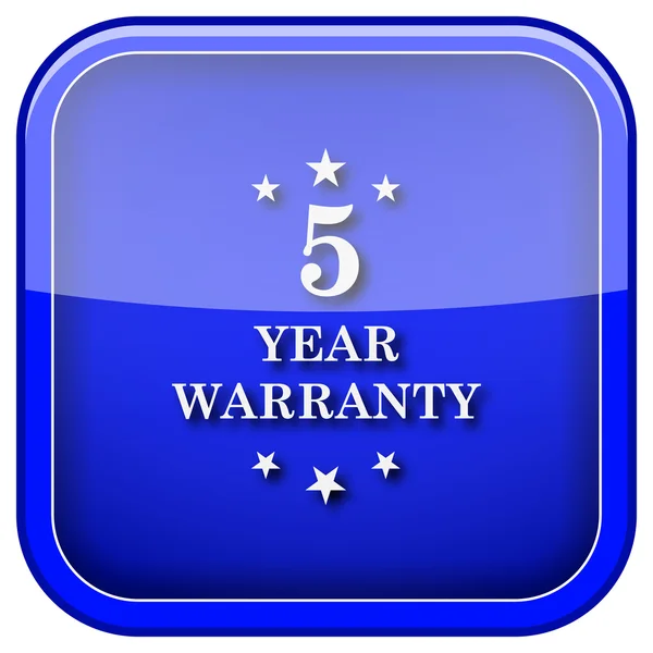 5 year warranty icon — Stock Photo, Image