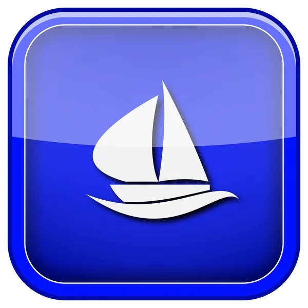 Zeilboot pictogram — Stockfoto