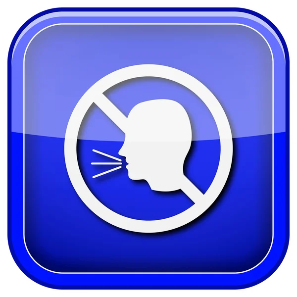 No talking icon — Stock Photo, Image