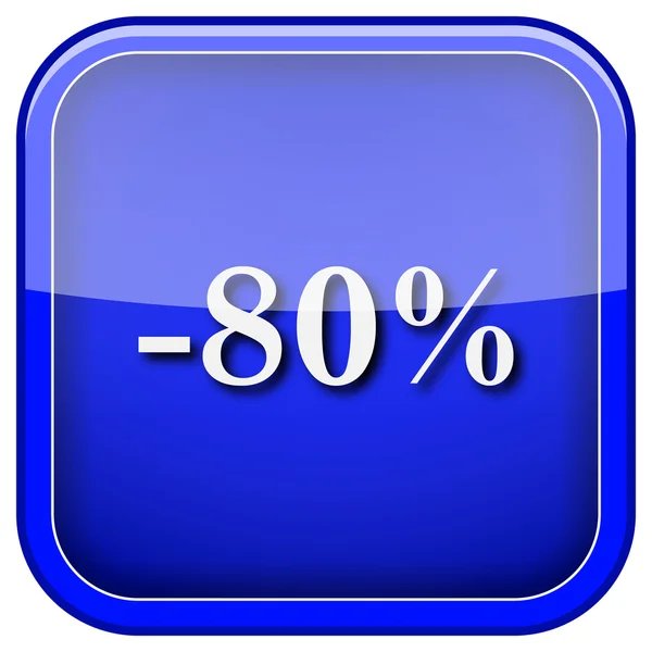 80 Prozent Rabatt — Stockfoto