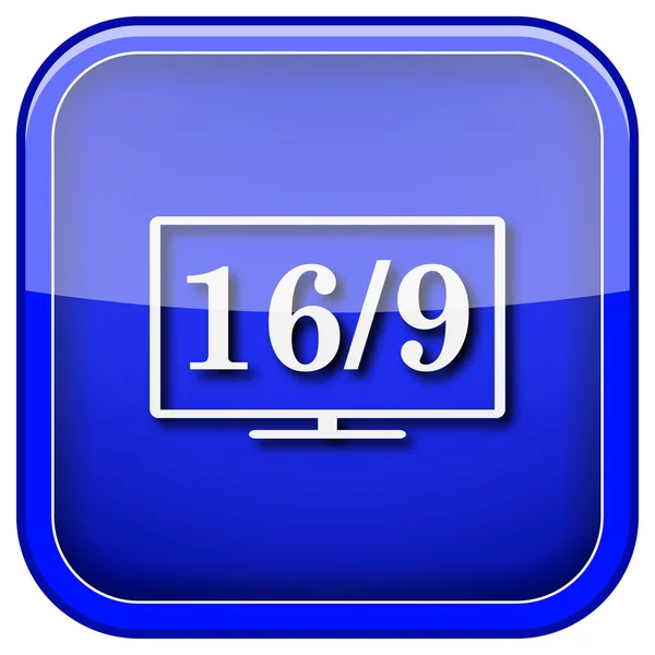 16 9 tv simgesi — Stok fotoğraf
