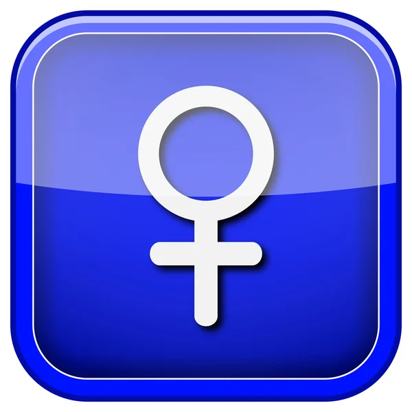 Vrouwelijke teken pictogram — Stockfoto