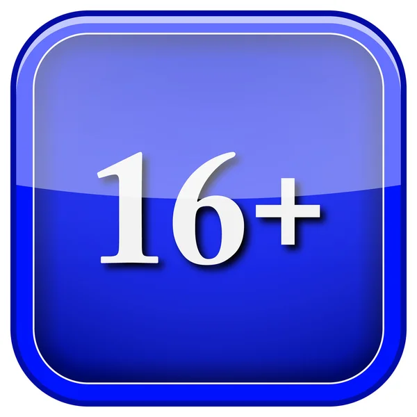 16 + ícone — Fotografia de Stock