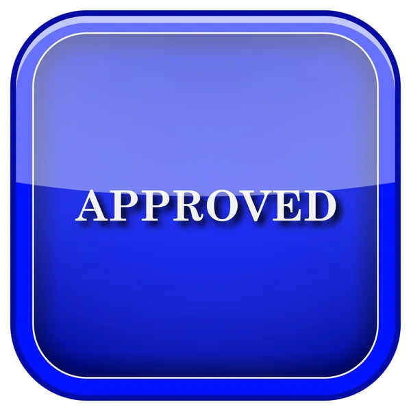 Approved icon — Stock Photo, Image