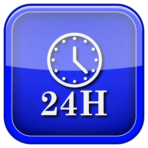 24H icono del reloj — Foto de Stock