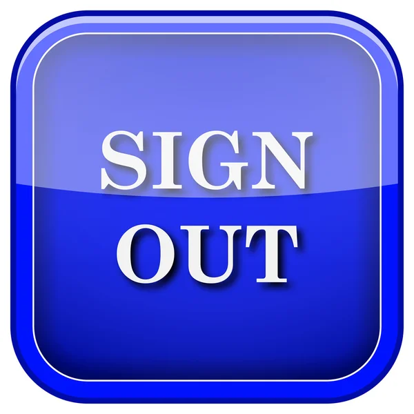 Sign out icon — Zdjęcie stockowe
