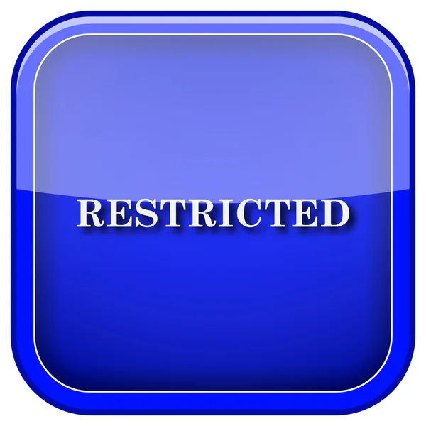 Restricted icon — Stock Photo, Image