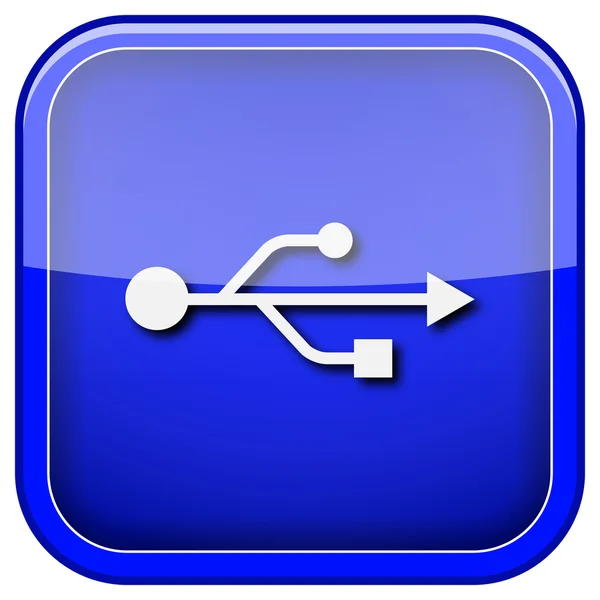 Ikona USB — Zdjęcie stockowe
