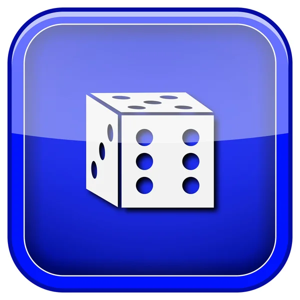 Dice icon — Stock Photo, Image