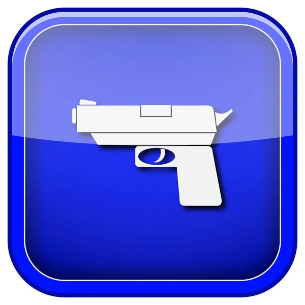 Icona della pistola — Foto Stock