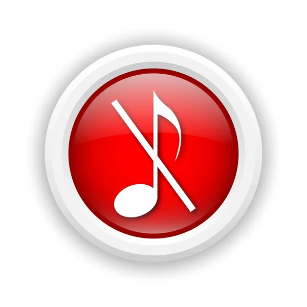 Musical note - no sound icon — Stock Photo, Image