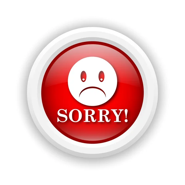 Sorry icon — Stock Photo, Image