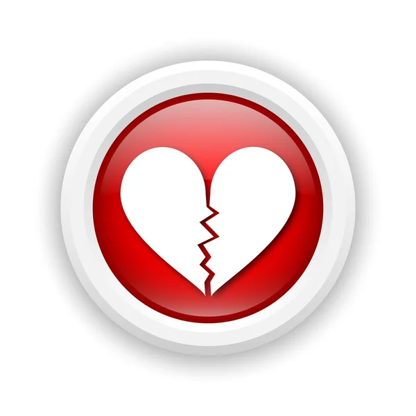 Broken heart icon — Stock Photo, Image