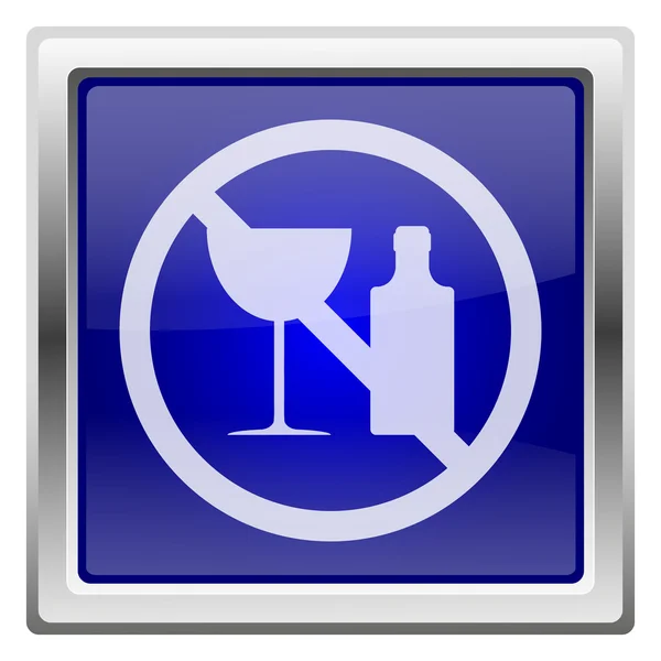 No alcohol icon — Zdjęcie stockowe
