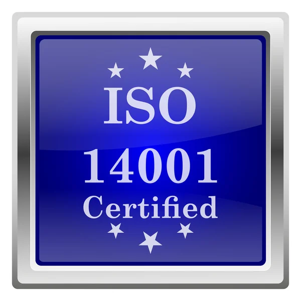 Iso14001 認証取得のアイコン — ストック写真