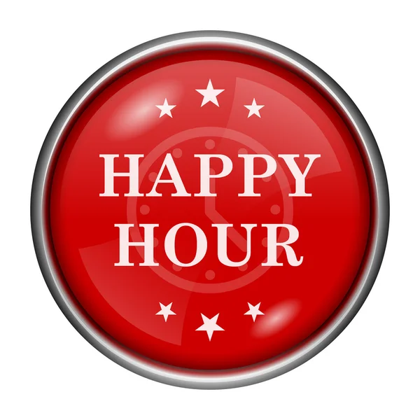 Happy hour-pictogram — Stockfoto