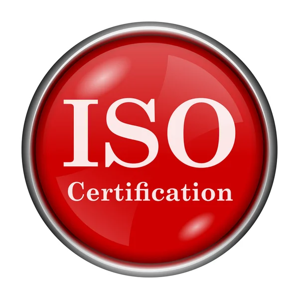 Icona di certificazione iso — Foto Stock